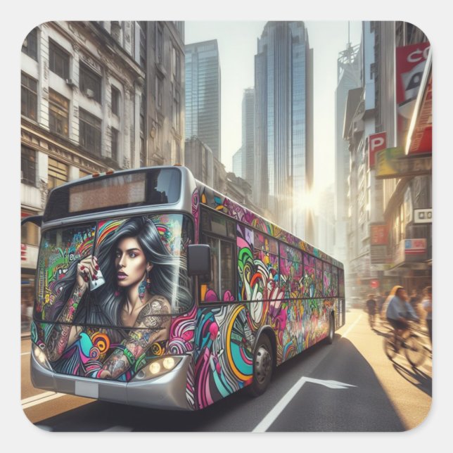 Pegatina de arte de graffiti (Anverso)