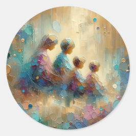 Pegatina de arte de la hermandad familiar