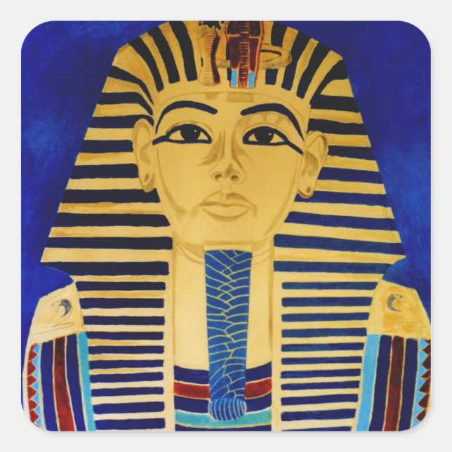 Pegatina de arte del Rey Tut Tutankhamun (Anverso)