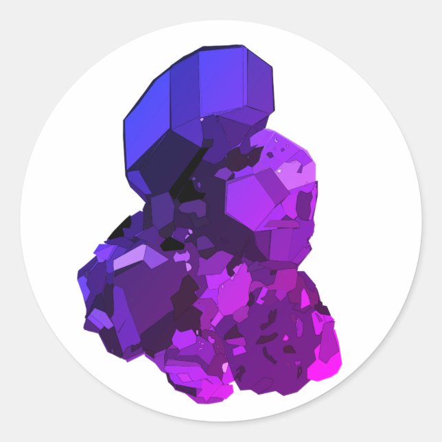 Pegatina de arte digital de la piedra de curación (Anverso)