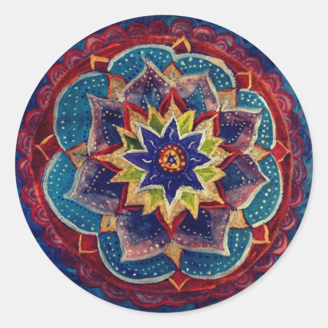 Pegatina de arte especial de Mandala (Anverso)