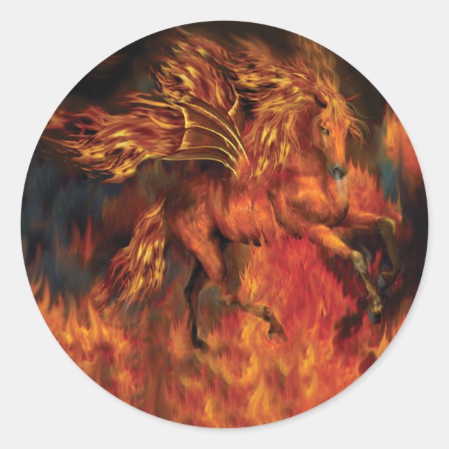 Pegatina de arte FireDancer (Anverso)