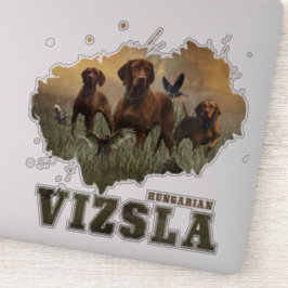 Pegatina de arte húngaro Vizsla