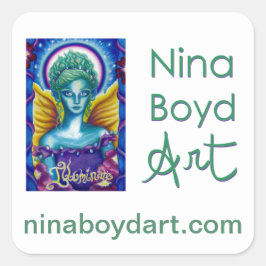 Pegatina de arte Nina Boyd (cuadrado)