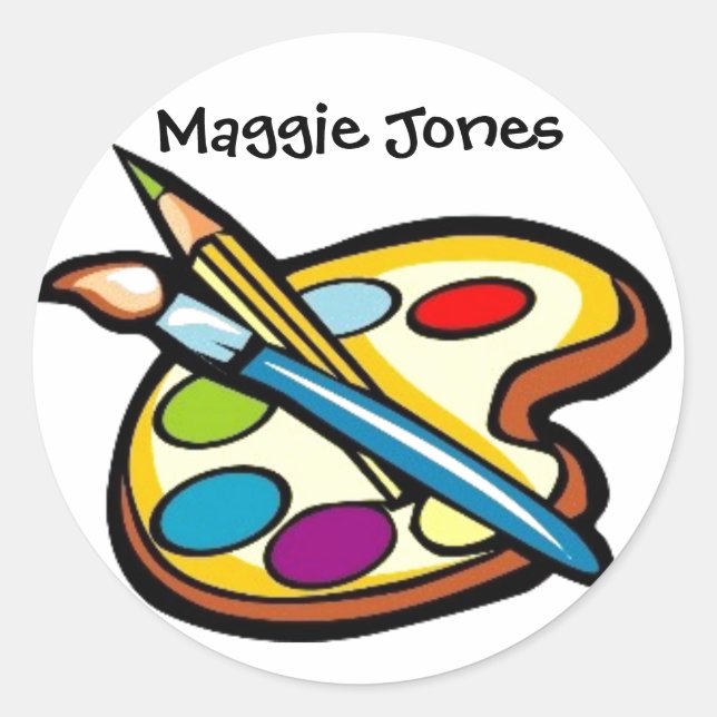 Pegatina de artistas por SRF (Anverso)