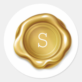 Pegatina de aspecto metálico del sello metálico de