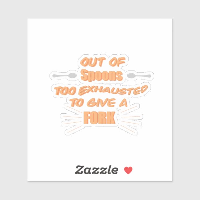 Pegatina de Atención y Apoyo a las Enfermedades Cr (Hoja)