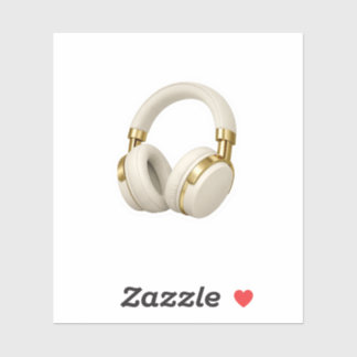 Pegatina de auriculares inalámbricos de crema de l