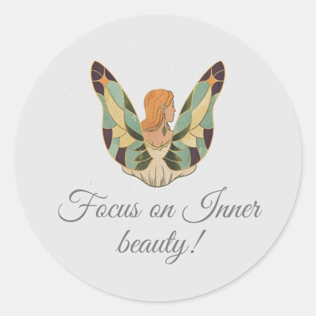 Pegatina de autoamor asintético (Anverso)