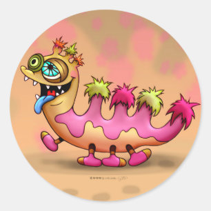 PEGATINA de autocolisión ATTILA CUTE ALIEN MONSTER