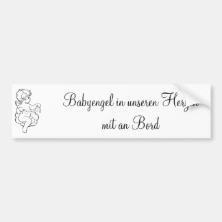 Pegatina de automóvil ángel de bebé en nuestros