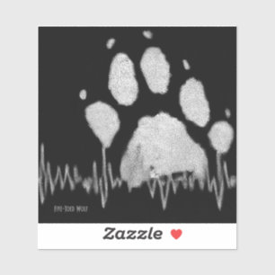 Pegatina De Automóvil De Wolf De Cinco Toques