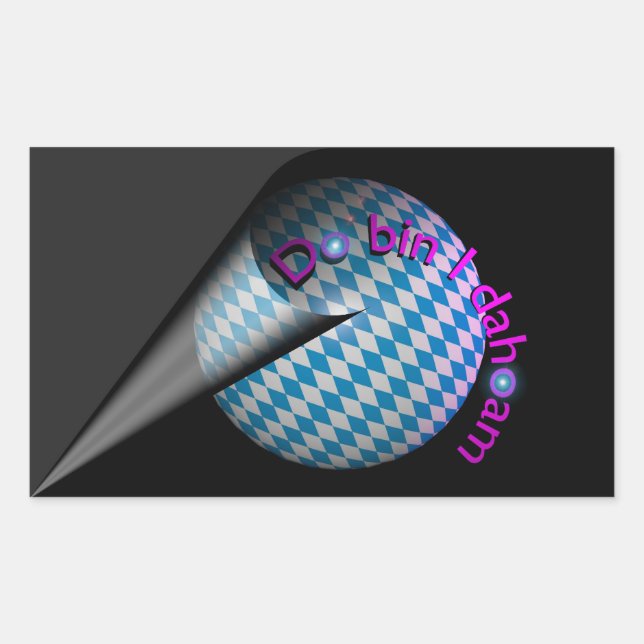 Pegatina de automóvil “Do es i dahoam” (Anverso)