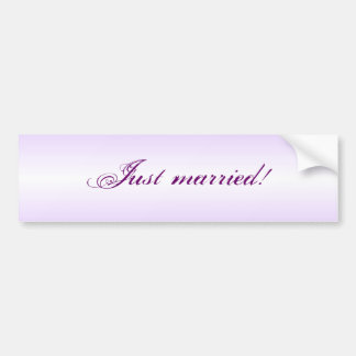 Pegatina de automóvil para fresco justamente Casó