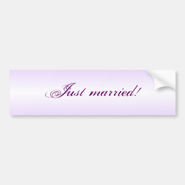 Pegatina de automóvil para fresco justamente Casó (Frente)