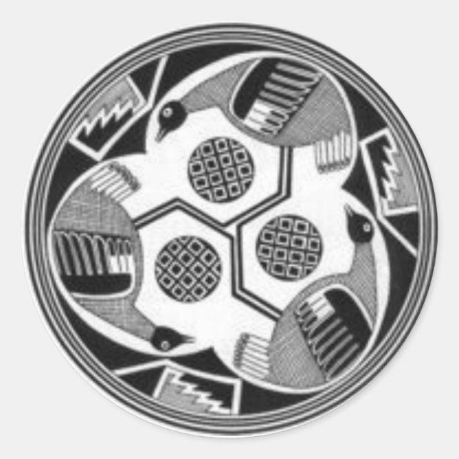 Pegatina de aves de fibras (2) (Anverso)