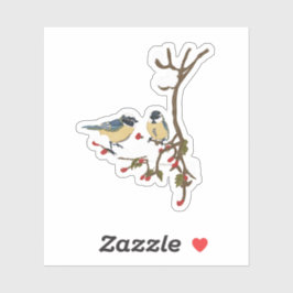 Pegatina de Aves de Nieve