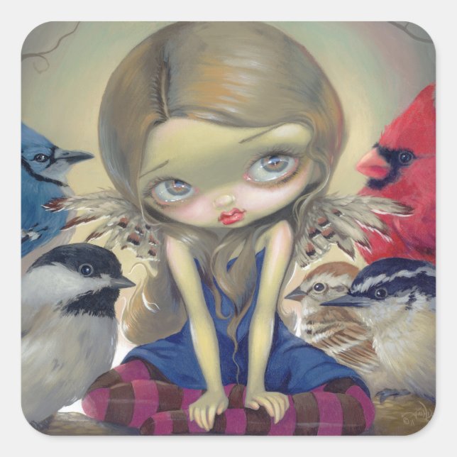 pegatina de "Aves traseras" (Anverso)