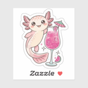 Pegatina de Axolotl Cuto - Spritzer de frutas Drag