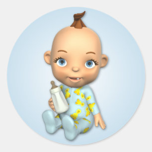 Pegatina de Baby Boy Toon