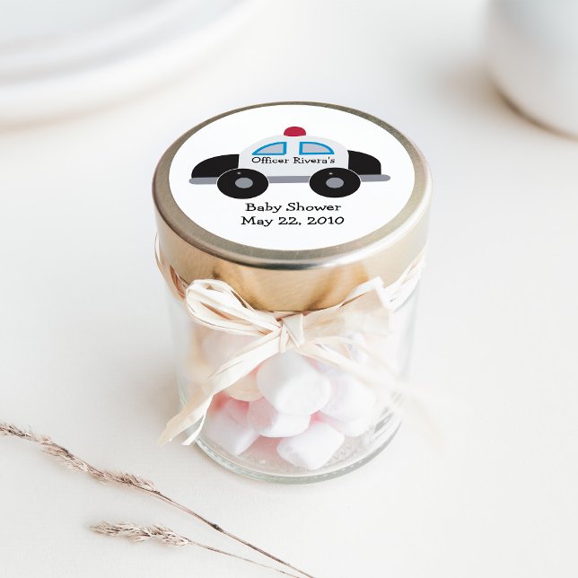 Pegatina de Baby Shower de coche de la policía o a (Subido por el creador)