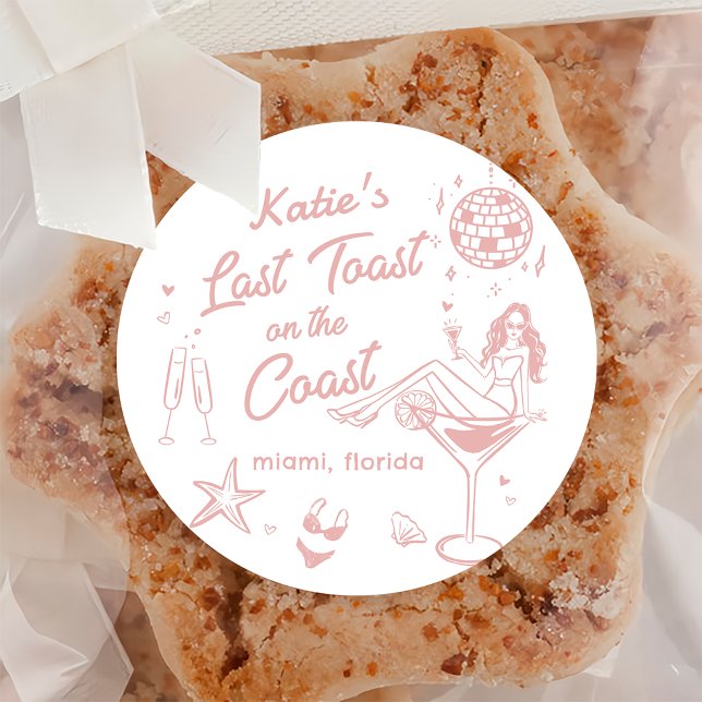 Pegatina de bachillerato rosa de la última tostada (Subido por el creador)
