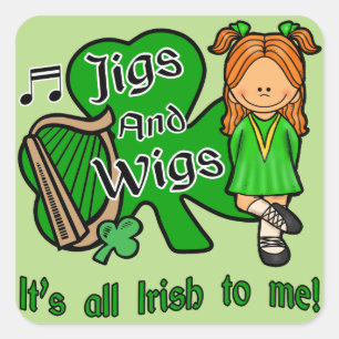 Pegatina de baile irlandés