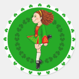 Pegatina de baile irlandés