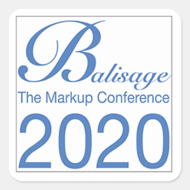 Pegatina de Balisage 2020 (Anverso)