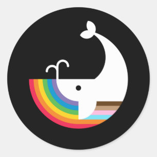 Pegatina de ballenas del Orgullo NB