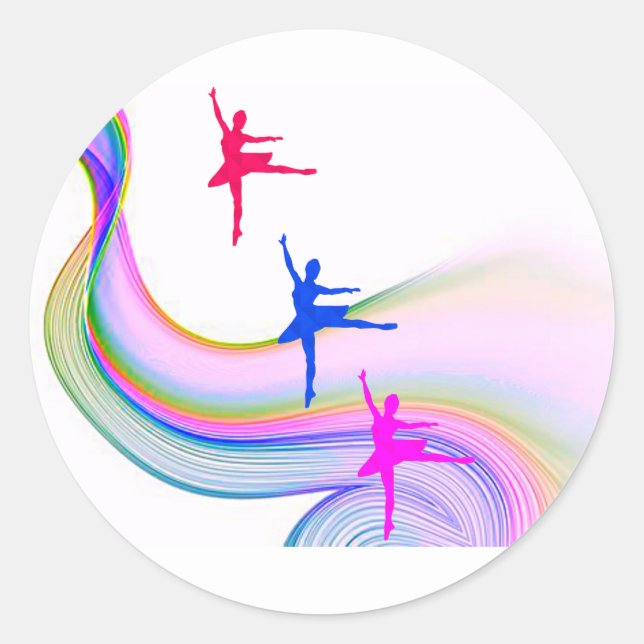 Pegatina de Ballerina. (Anverso)