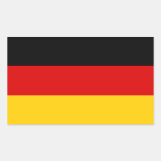 Pegatina de bandera de Alemania (Anverso)
