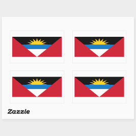 Pegatina de Bandera de Antigua y Barbuda