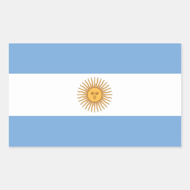 Pegatina de Bandera de Argentina (Anverso)