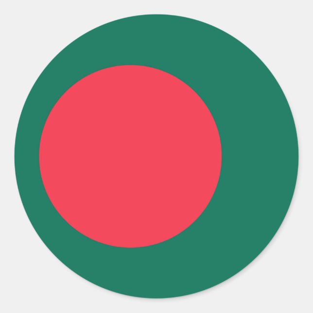 Pegatina de Bandera de Bangladesh (Anverso)