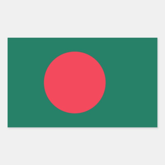 Pegatina de Bandera de Bangladesh (Anverso)