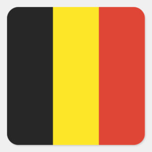 Pegatina de bandera de Bélgica