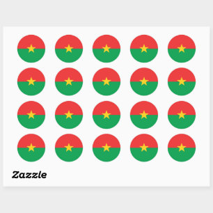 Pegatina de bandera de Burkina Faso
