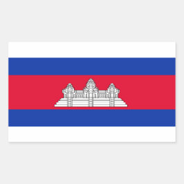 Pegatina de bandera de Camboya*