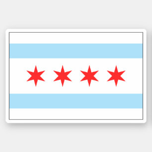 pegatina de bandera de Chicago