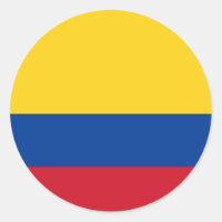 Pegatina de bandera de Colombia