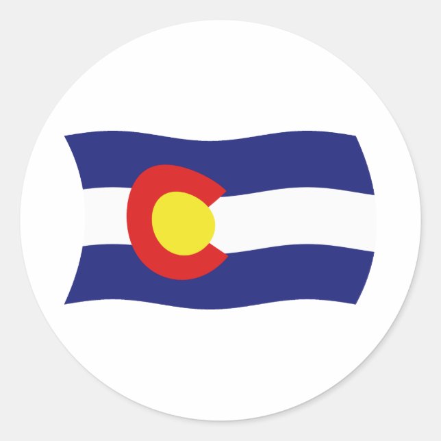 Pegatina de Bandera de Colorado (Anverso)