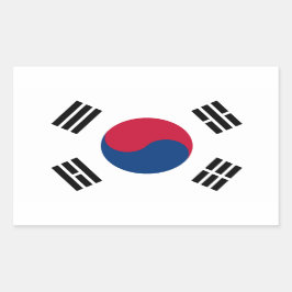 Pegatina de bandera de Corea del Sur