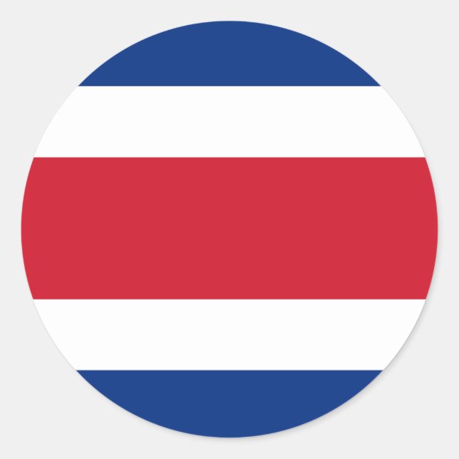 Pegatina de Bandera de Costa Rica (Anverso)
