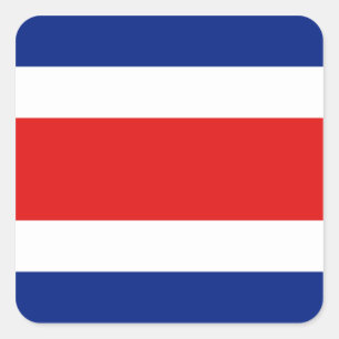 Pegatina de Bandera de Costa Rica