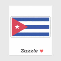 Pegatina de Bandera de Cuba