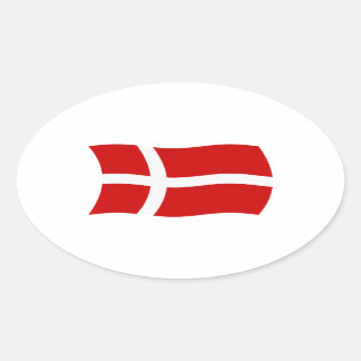 Pegatina de bandera de Dinamarca