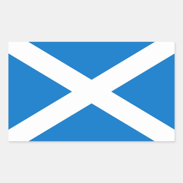 Pegatina de Bandera de Escocia (Anverso)