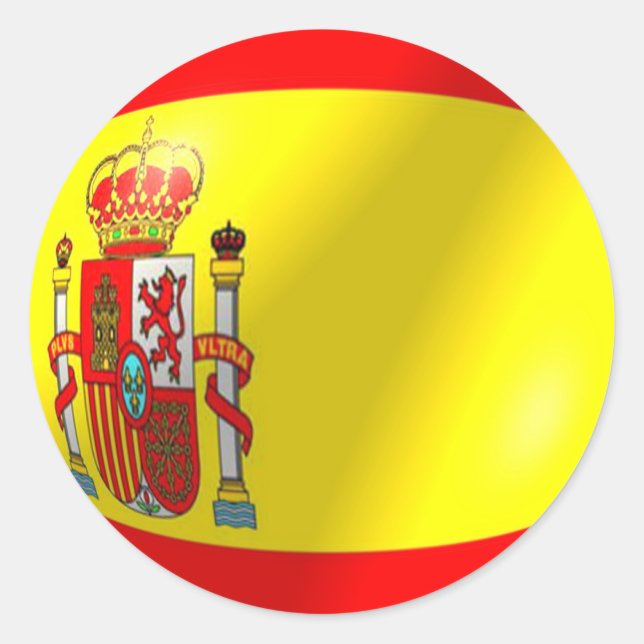 Pegatina de bandera de España (Anverso)