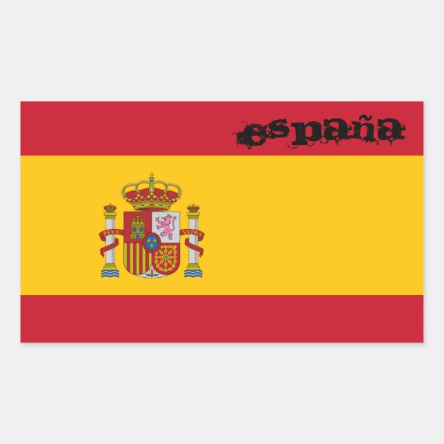 Pegatina de Bandera de España (Anverso)
